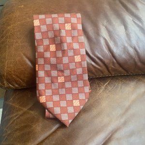 Louis Vuitton Orange Logo Tie
